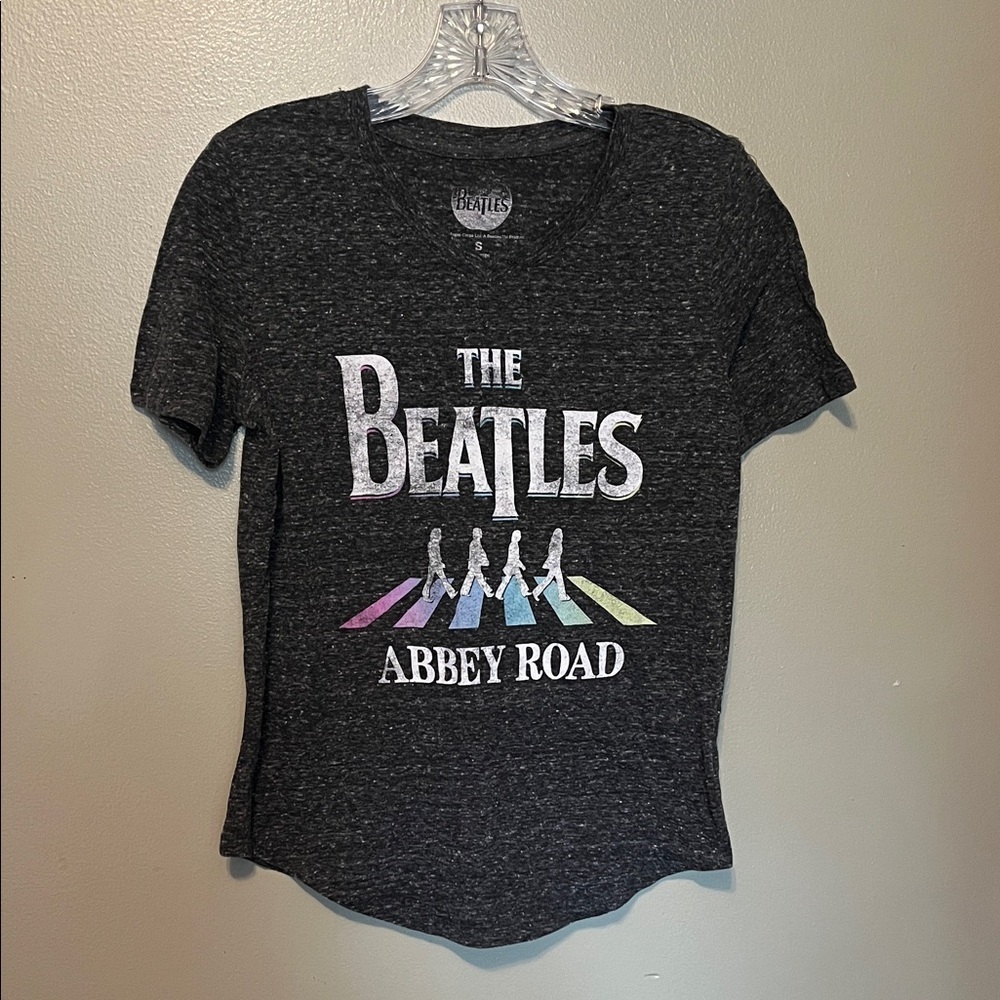 The Beatles Abbey Road short sleeve top - Charcoal, size small - Picture 2 of 5